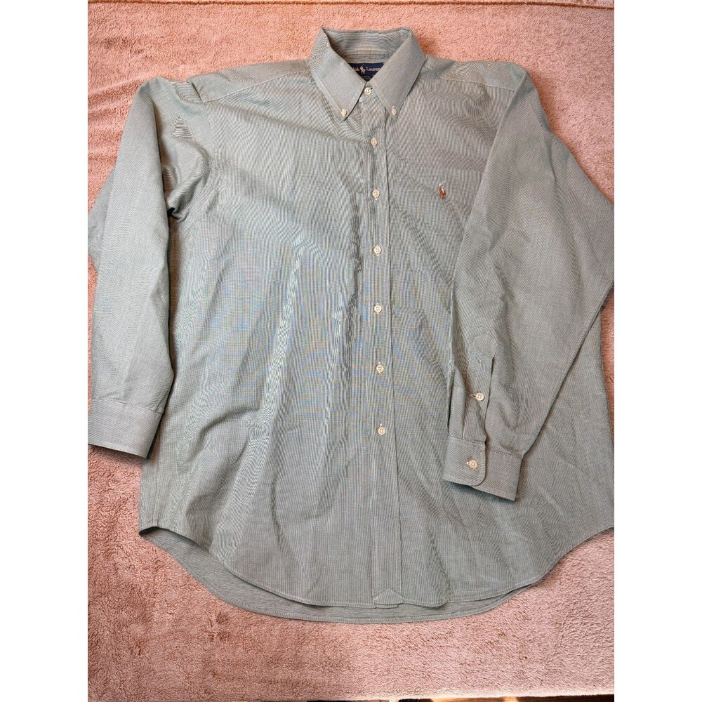 Ralph Lauren Oxford Shirt Men' Large Cruise Green